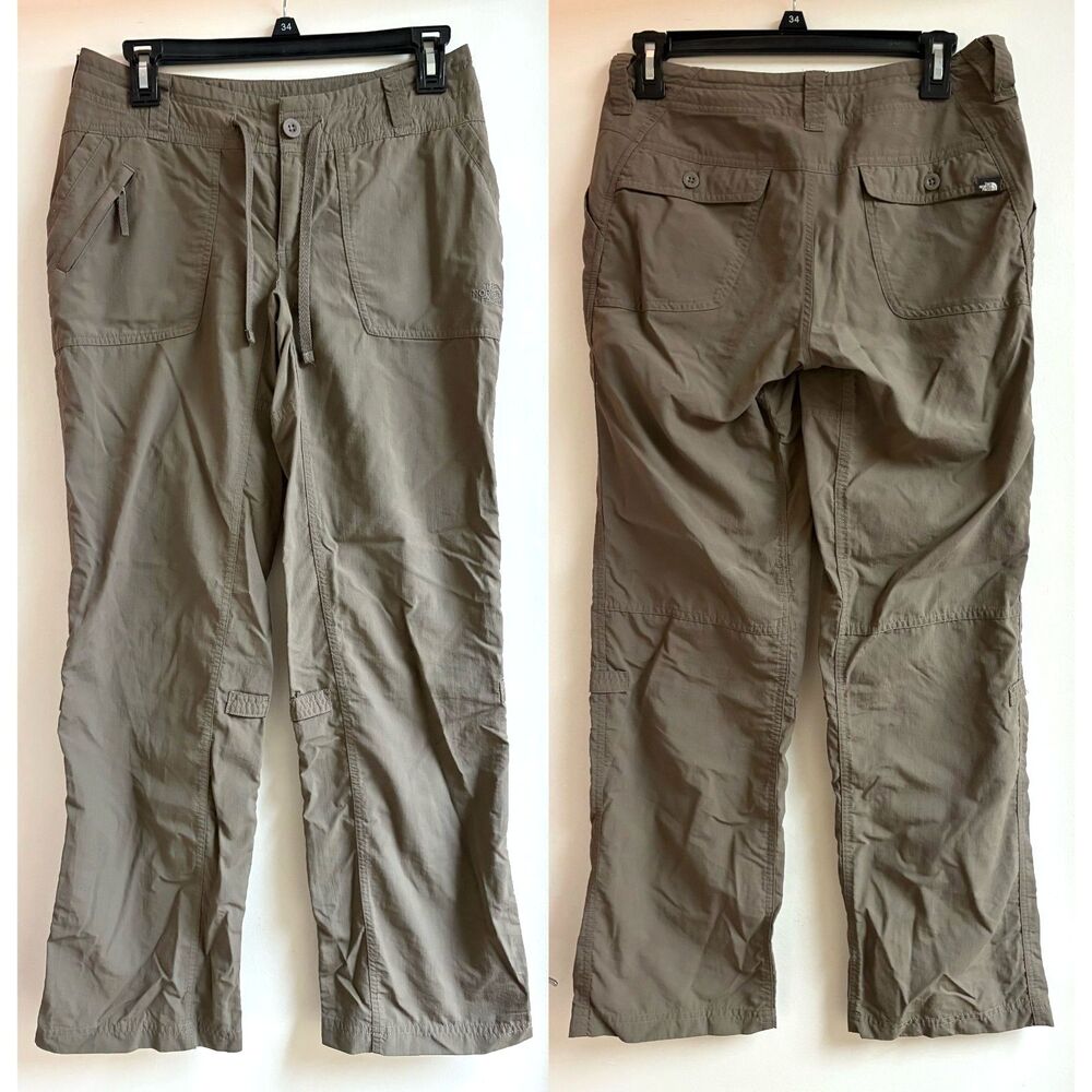 The North Face Gray Tekware Nylon Cargo Hiking Pants Convertible Roll Up 2 XS